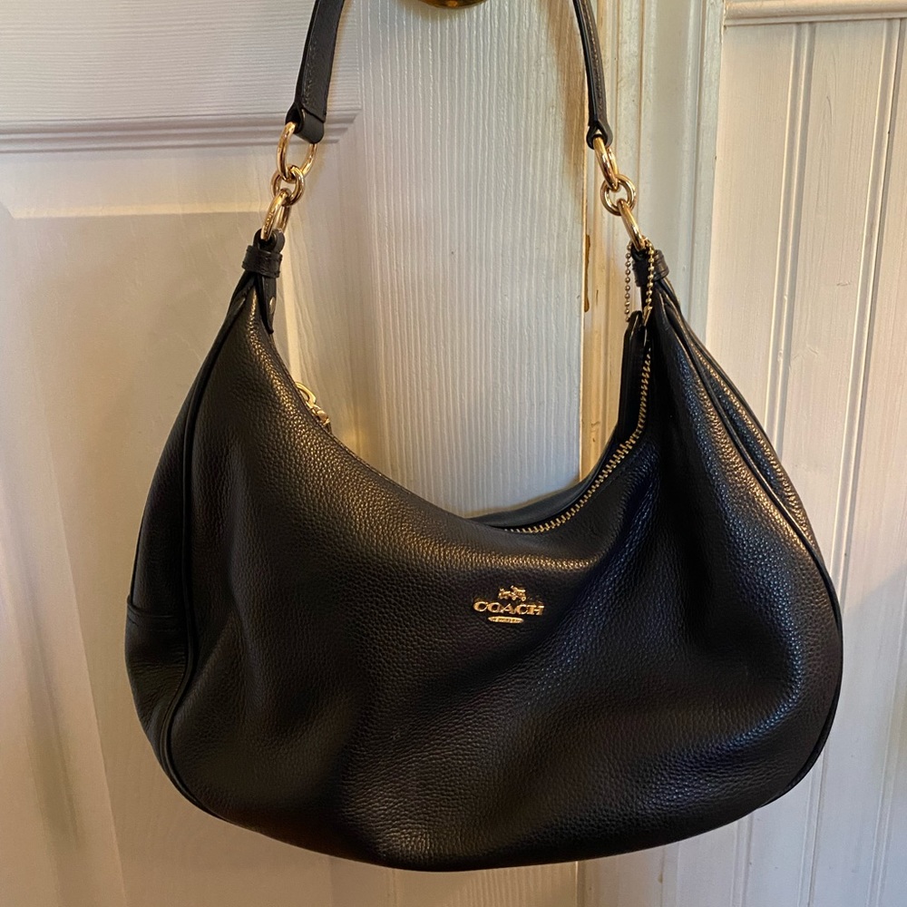 Navy Blue Coach Hobo Bag